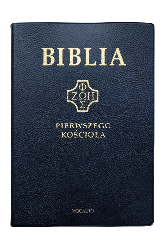 Biblia pierwszego Kościoła okładka PVC granatowa