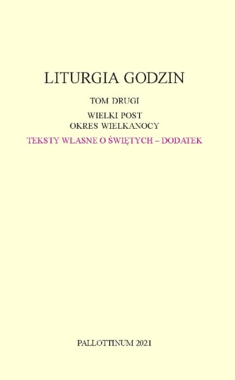 Liturgia Godzin - dodatek Tom 2