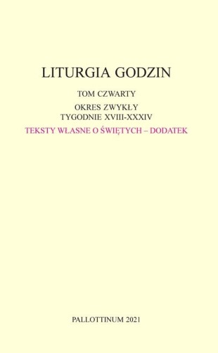 Liturgia Godzin - dodatek Tom 4