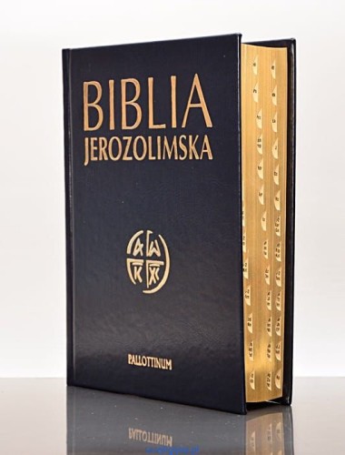 .Biblia Jerozolimska złocona z paginatorami
