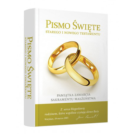 .Biblia domowa (z obwolutą Pamiątka Sakramentu Małżeństwa) (ost. 2 egz.)