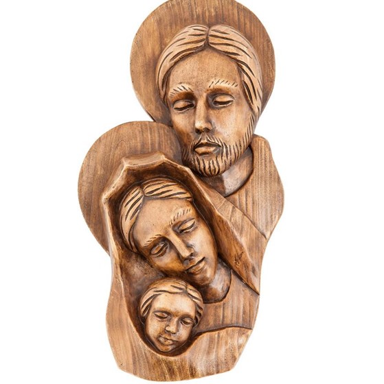 Relief - Święta Rodzina - masa gipsowo-ceramiczna