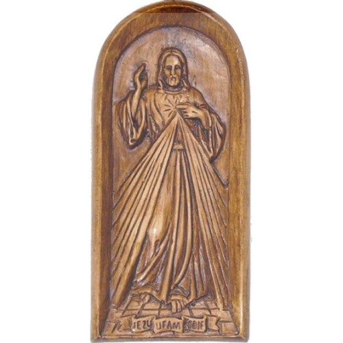 Relief - Jezus Miłosierny - gips