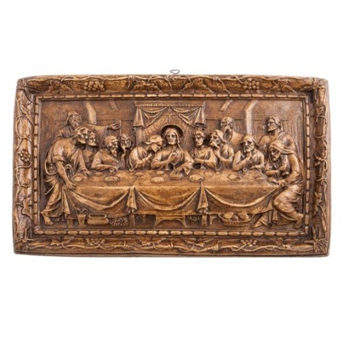 Relief - Ostatnia wieczerza - masa gipsowo-ceramiczna