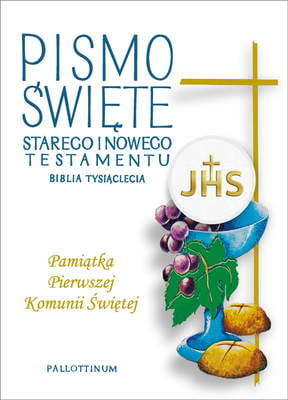 ..Pismo Święte Starego i Nowego Testamentu (format oazowy, oprawa twarda, obwoluta i wklejka na I Komunię św. )
