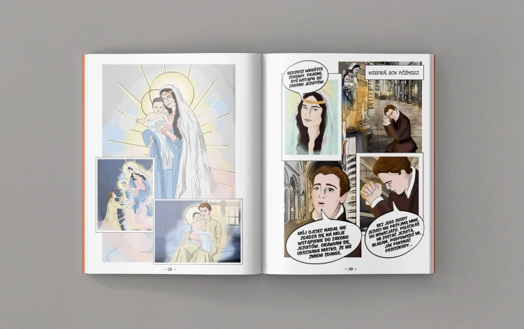 Święty Stanisław Kostka. Wyprawa za głosem powołania (komiks) 