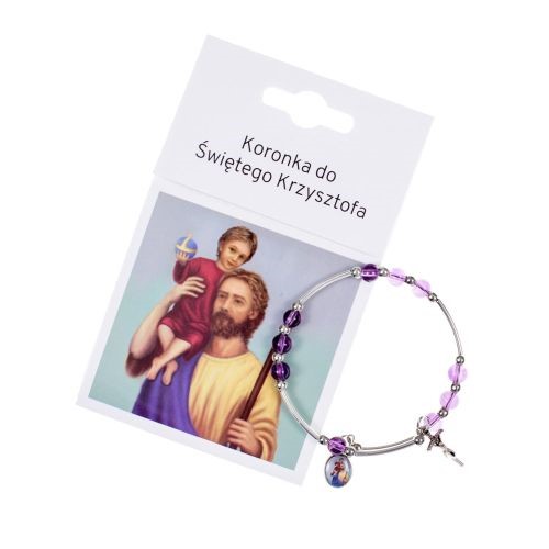 Bransoletka: koronka do Świętego Krzysztofa