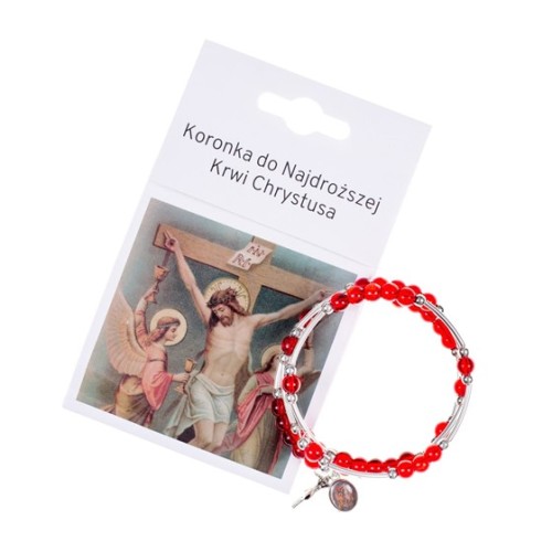 Bransoletka: koronka do Najdroższej Krwi Chrystusa